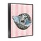 Stupell Industries Disco Oyster on Stripes Framed Giclee Design by Lil' Rue
